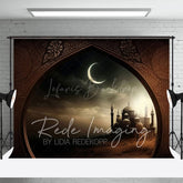 Lofaris Arabian Night Moon Castle Architecture Photo Backdrop